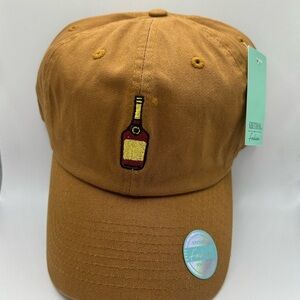 NEW Brown Baseball Cap with Bottle Embroidery